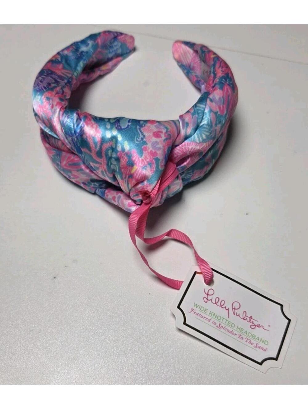 LILLY PULITZER Twist Aqua La Vista Headband New with Tags